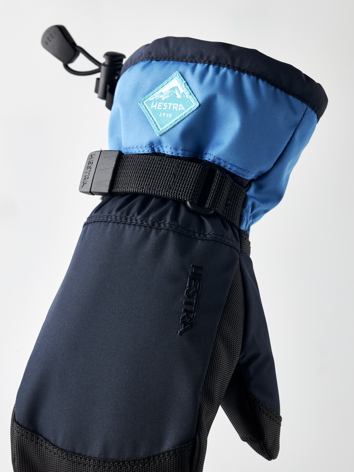Hestra Vintervotter «Gauntlet CZone Jr» Dark navy/Sky blue