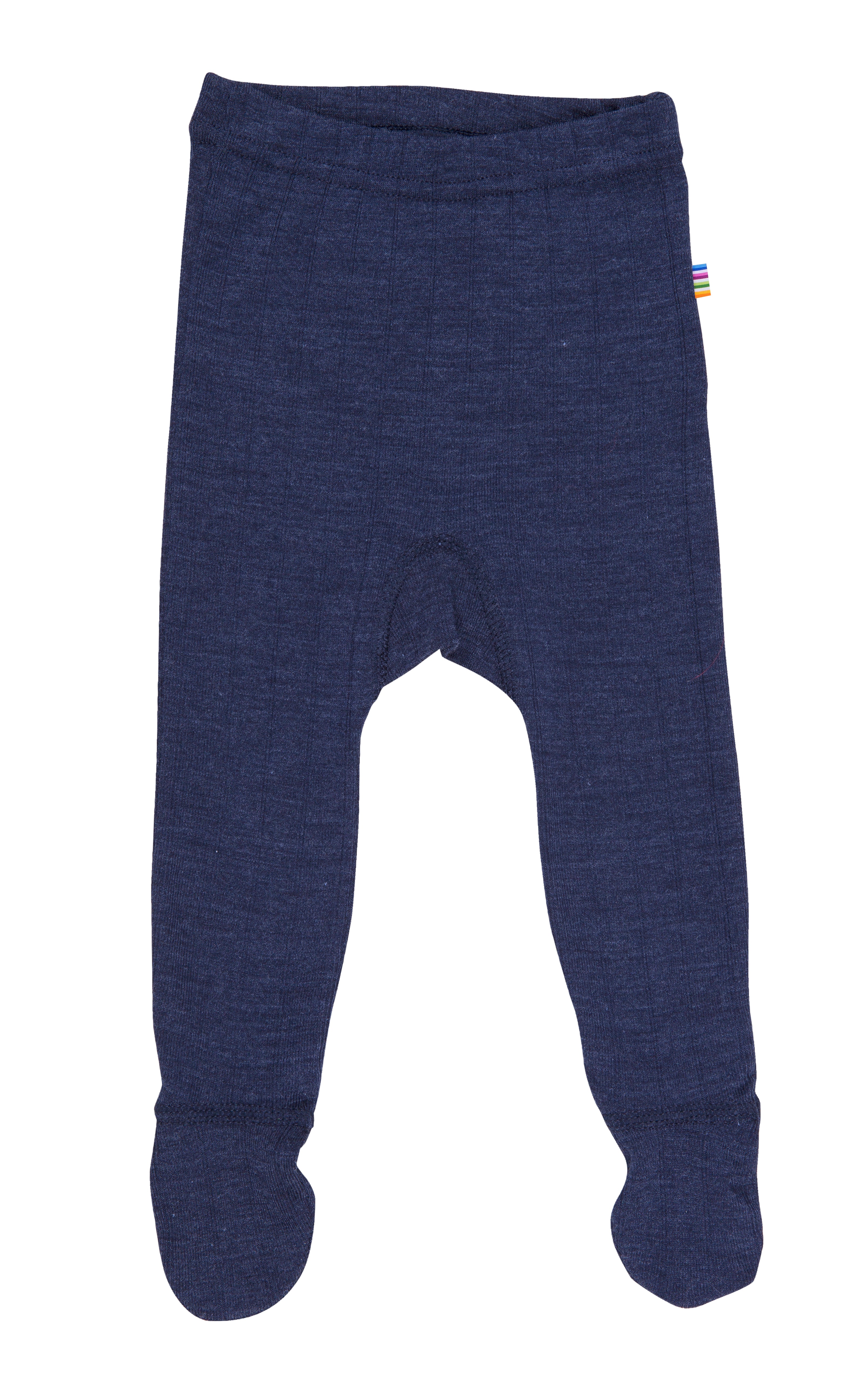 Joha - Leggings med fot i ull/silke Navy