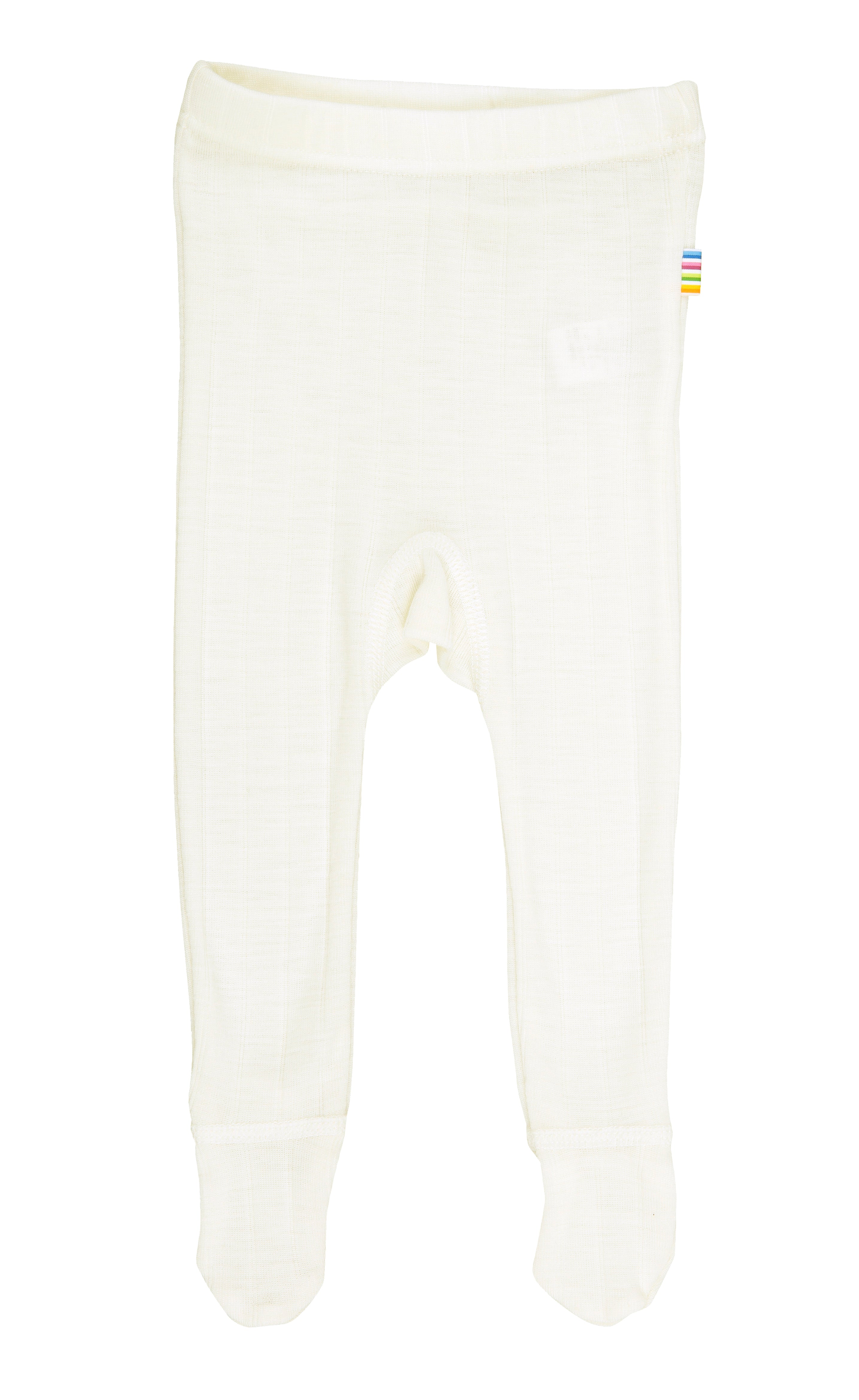 Joha - Leggings i ull/silke med fot Off-white