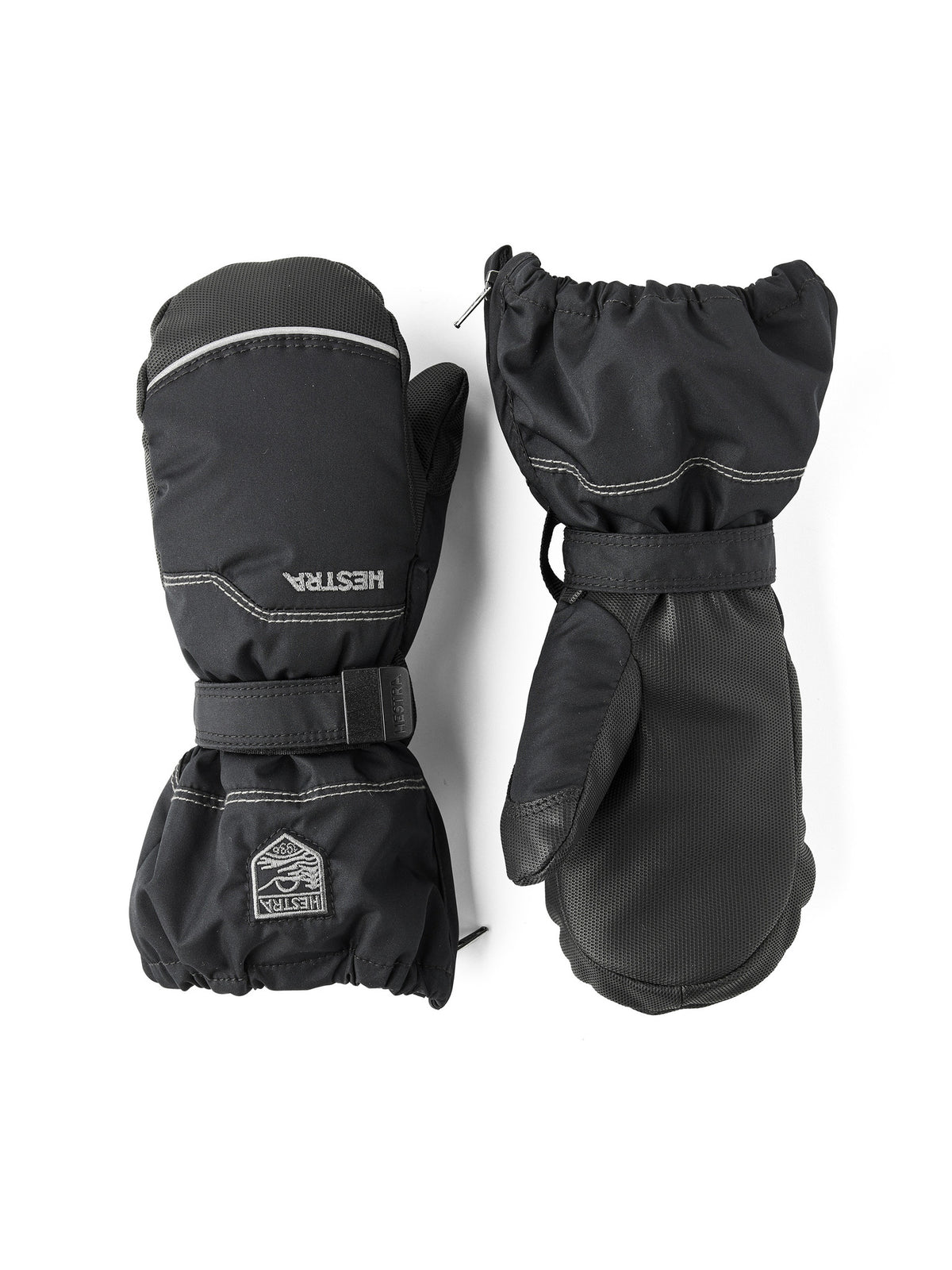 HESTRA - Vintervotter «Baby Zip» Black/Black
