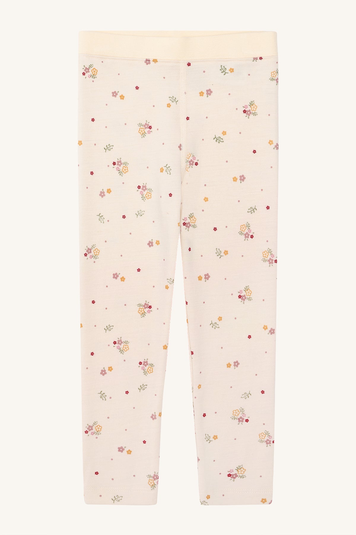 Hust and Claire - Ullleggings Liro Flora Off White