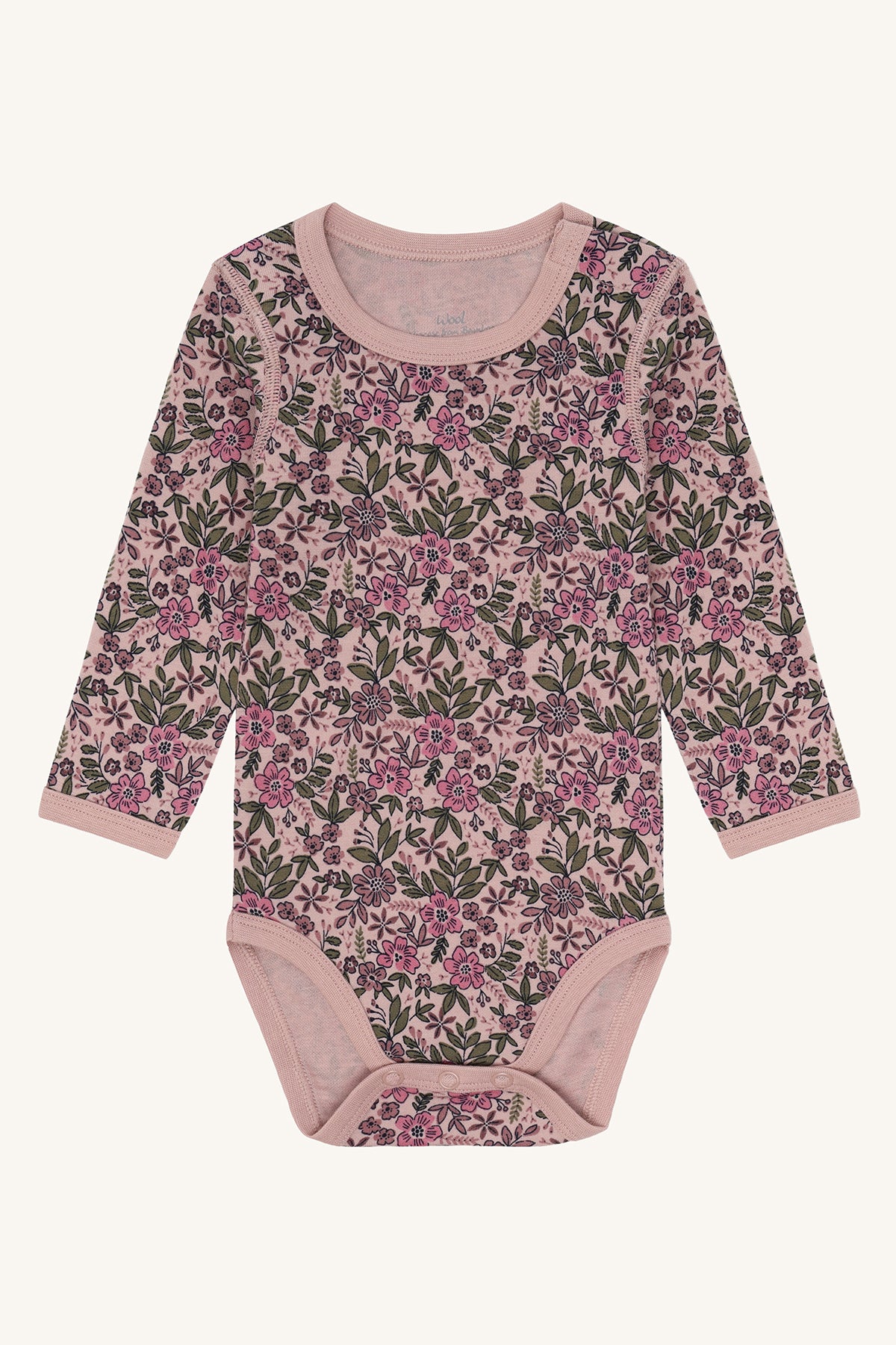 Hust and Claire - Ullbody m. bambus innerst Baloo Flor Adobe Rose