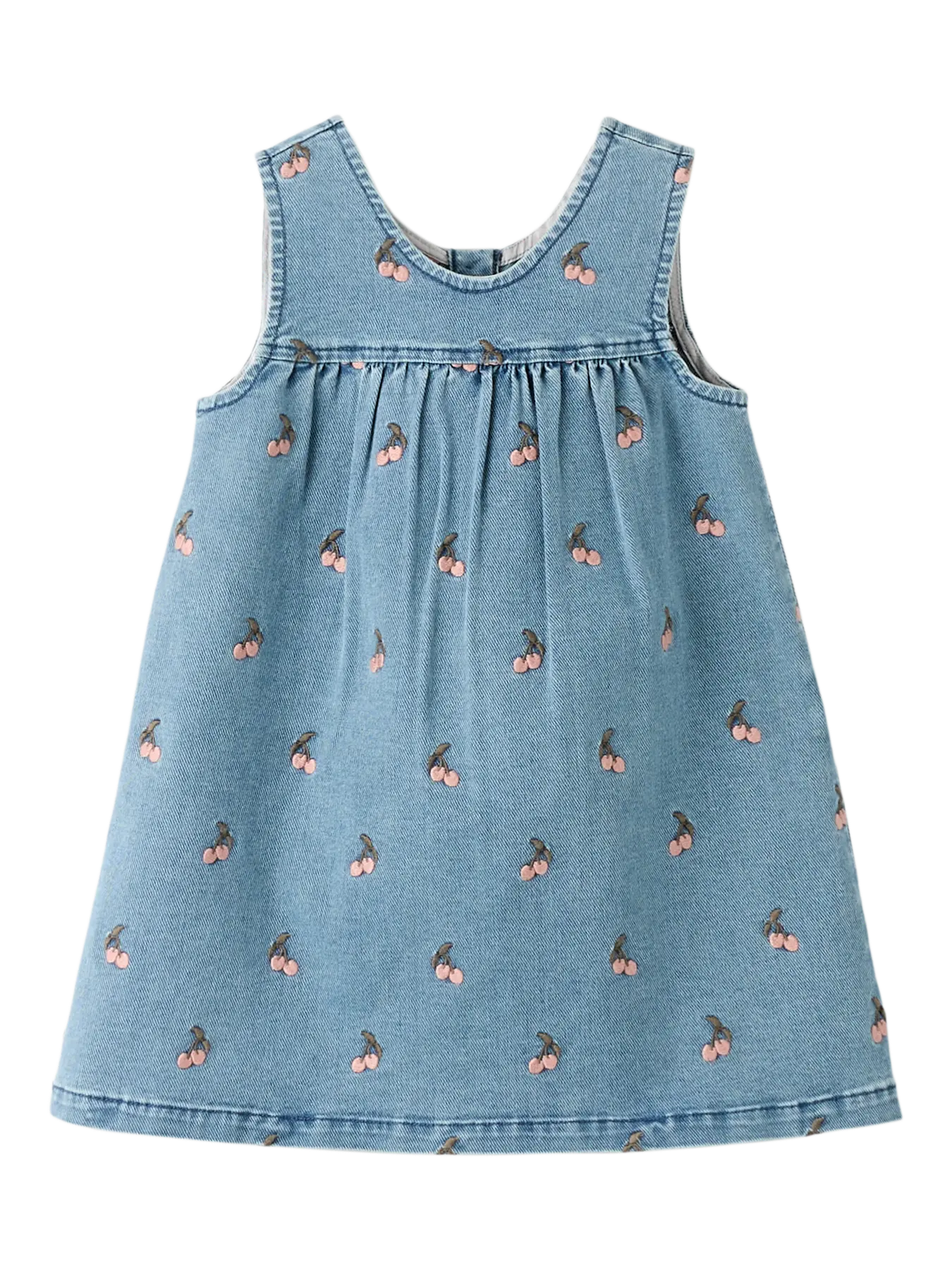 Lil`Atelier - Kjole i denim CHERRY Medium Blue Denim