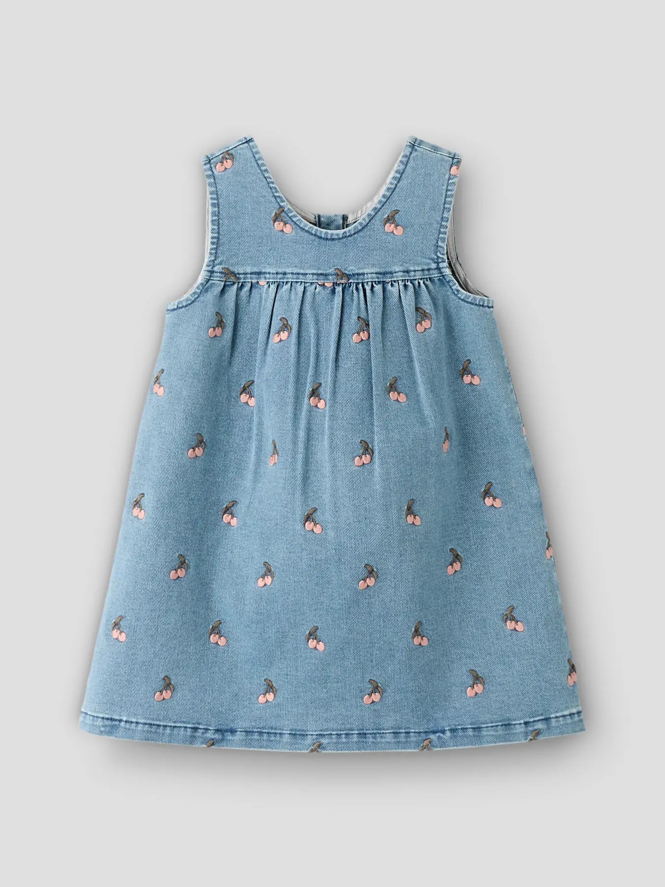 Lil`Atelier - Kjole i denim CHERRY Medium Blue Denim