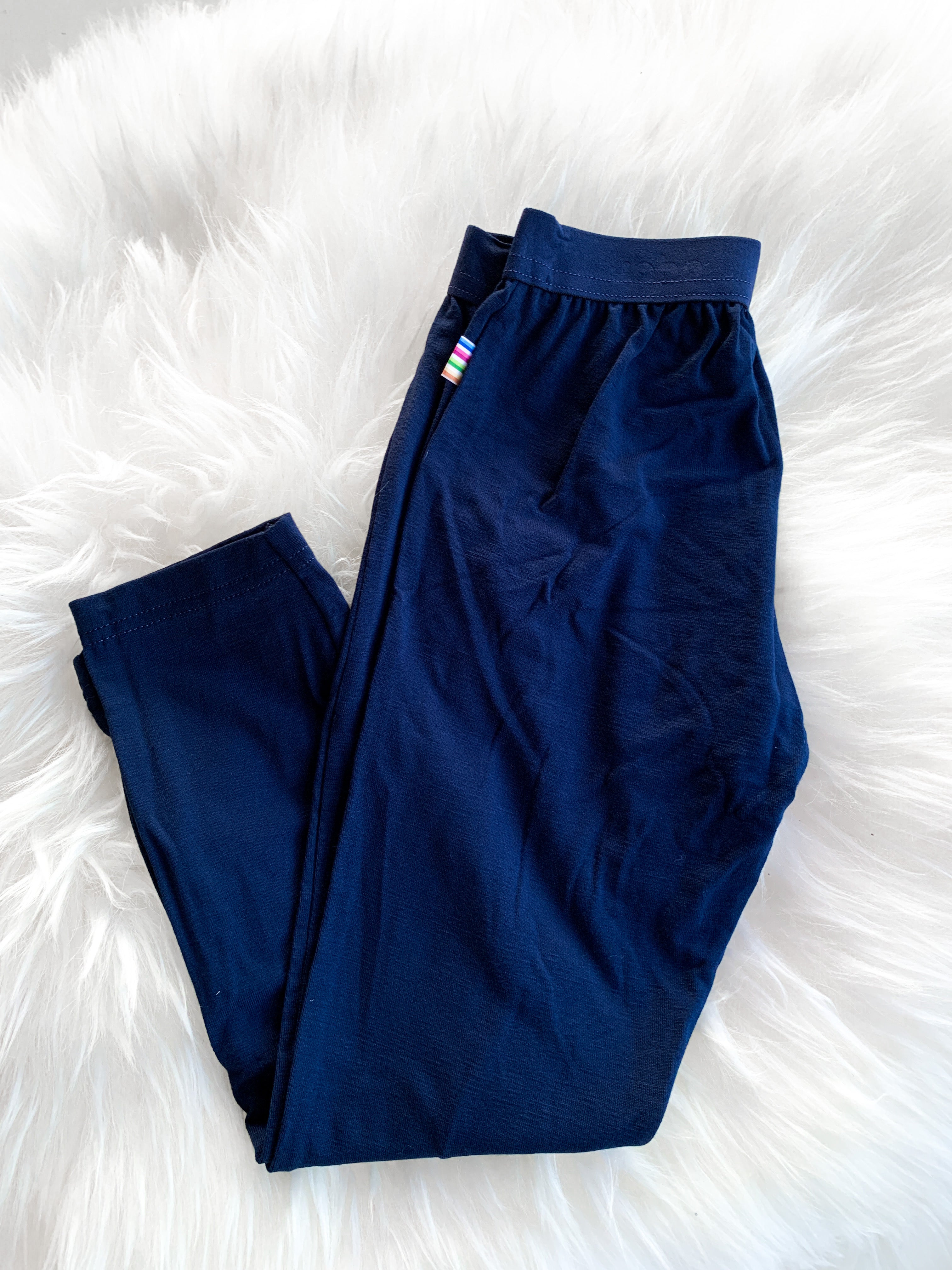 Joha - Basic Leggings i Bambusviskose Junior Navy