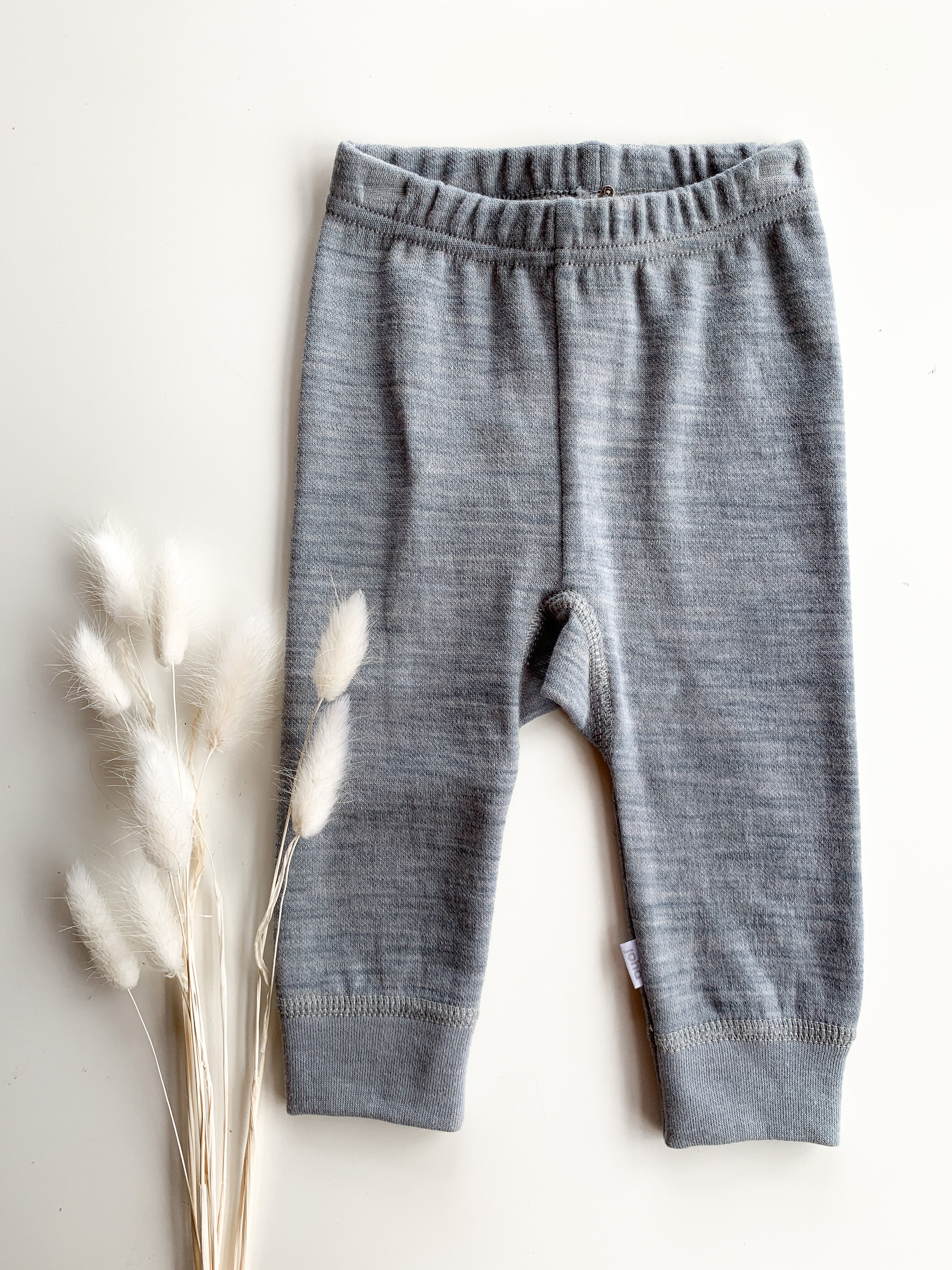 Joha - Leggings i ull/bomull Grå