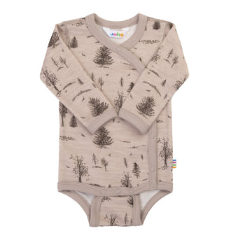 Joha - Fold-over body i ull/bambus «Forest» Beige