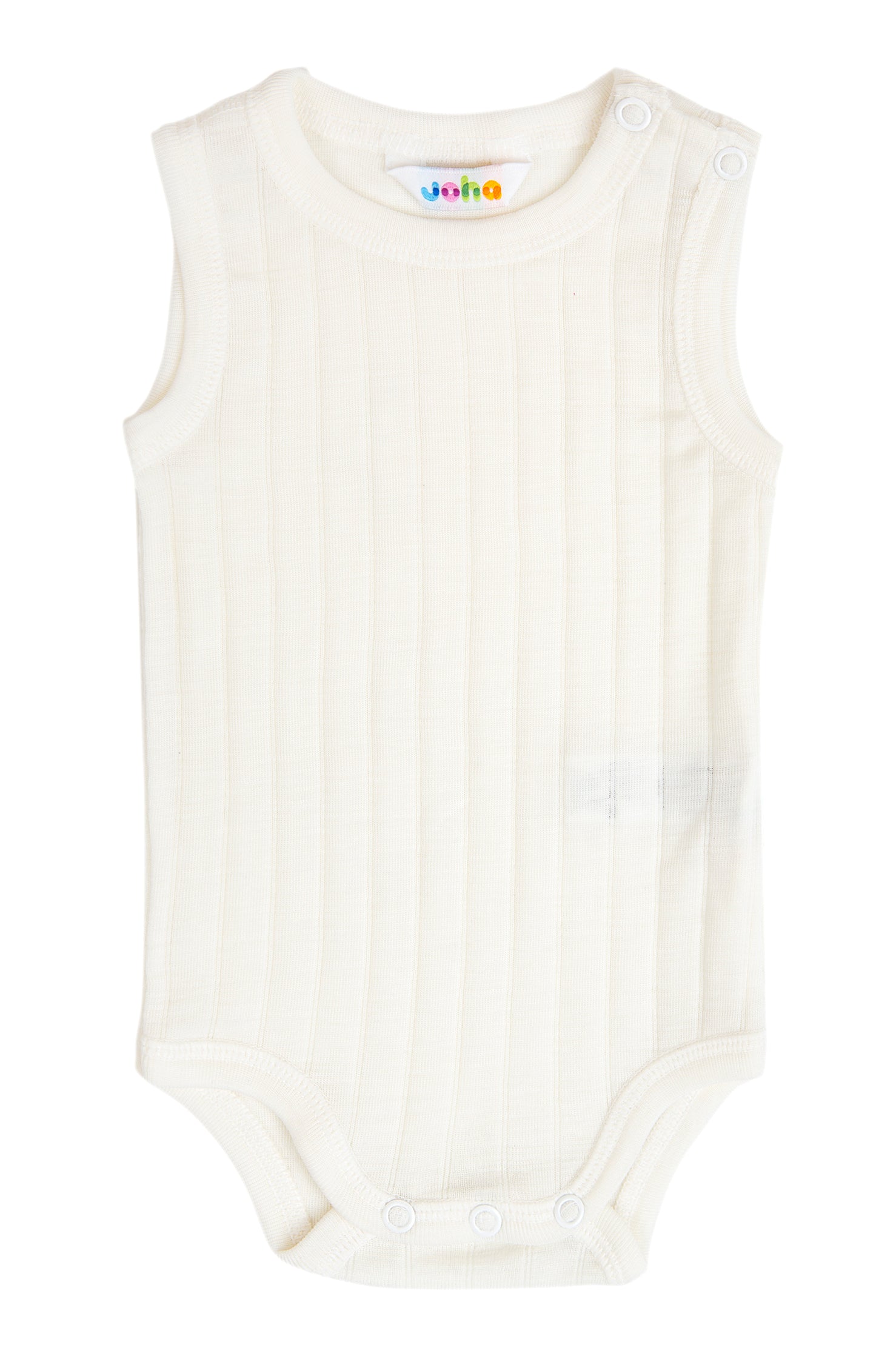 Joha - Body uten ermer i ull/silke Off-white