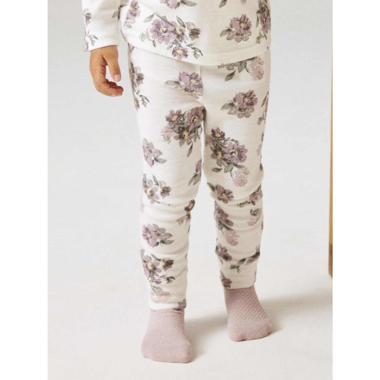 Name it Ullleggings WILLITUS Mini Snow White Blomster
