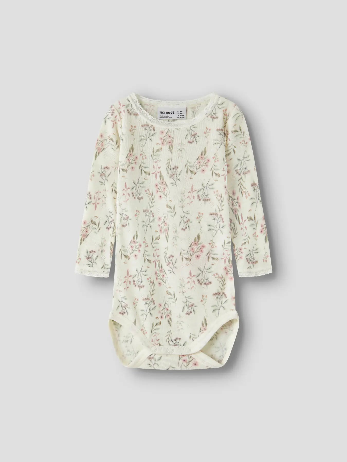 Name it - Body "WANG" Baby Snow White Blomster