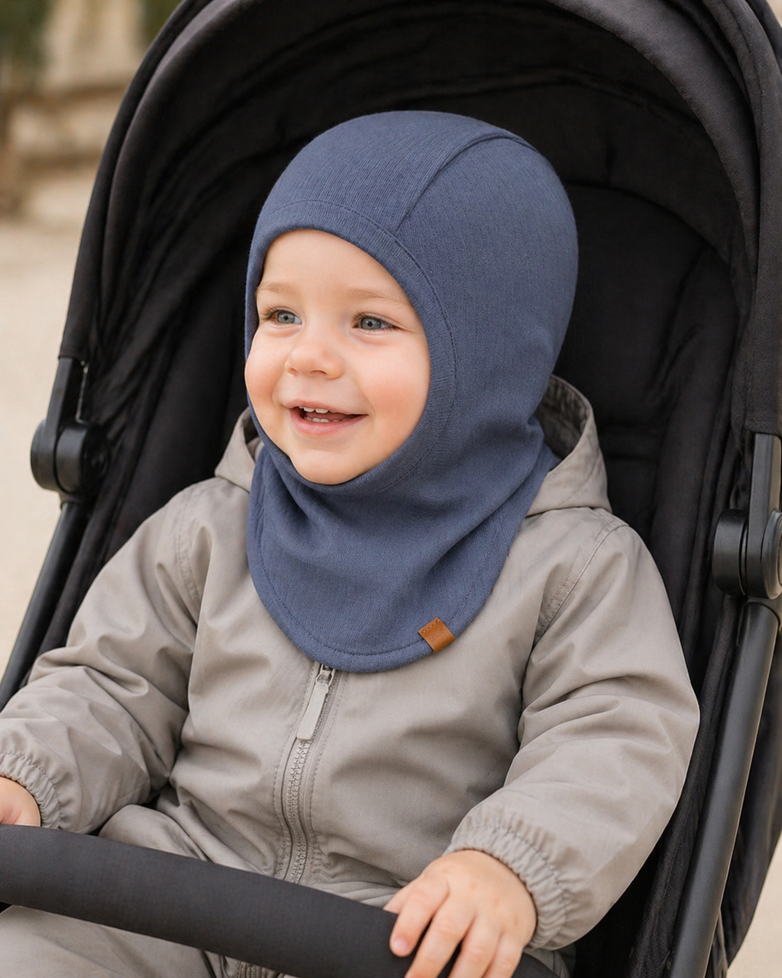 Name it - Balaclava i bomull "MEX" Flint Stone