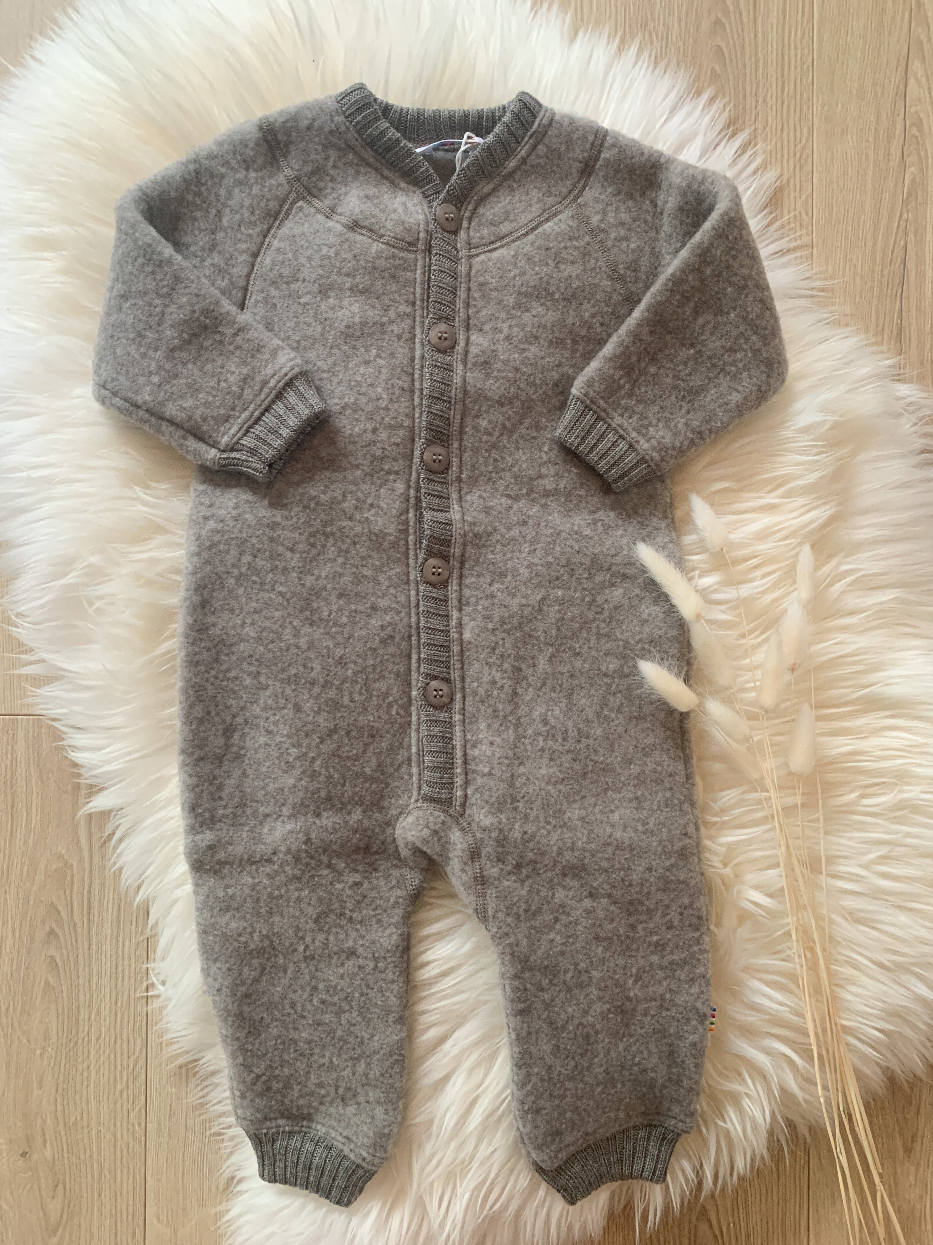 Joha - Heldress i tykk ull "Softwool"  Sesame Mel