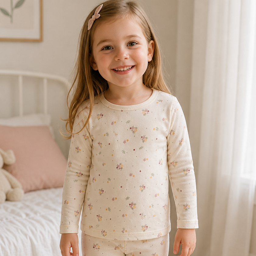 Hust and Claire - Ulltrøye Awo Flora Off White