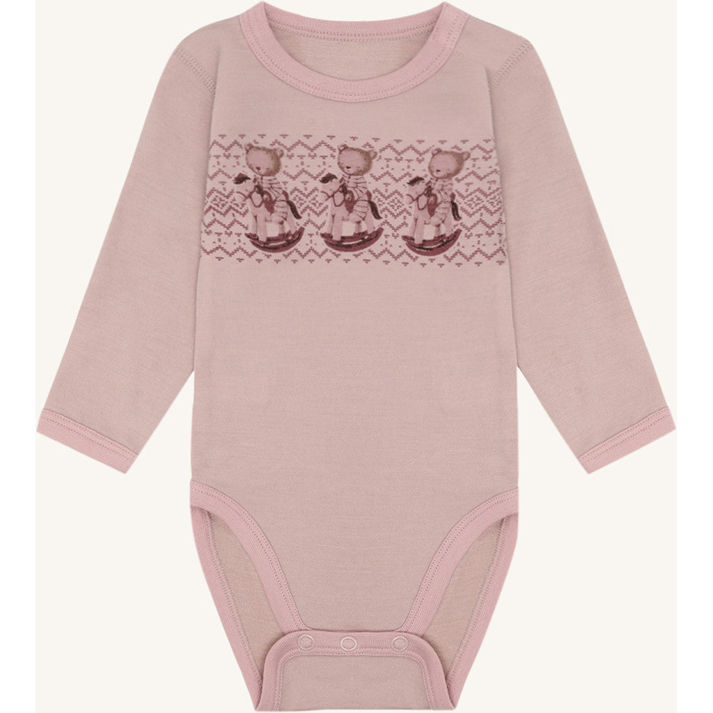Hust and Claire - Body i ull/bambus Teddy Dusty Rose