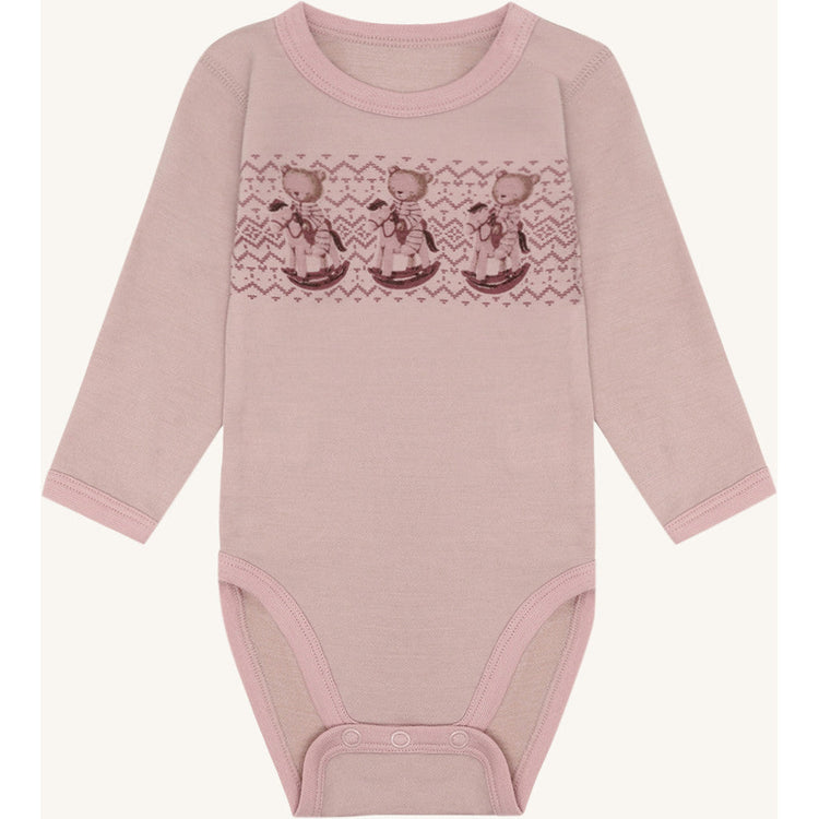 Hust and Claire - Body i ull/bambus Teddy Dusty Rose