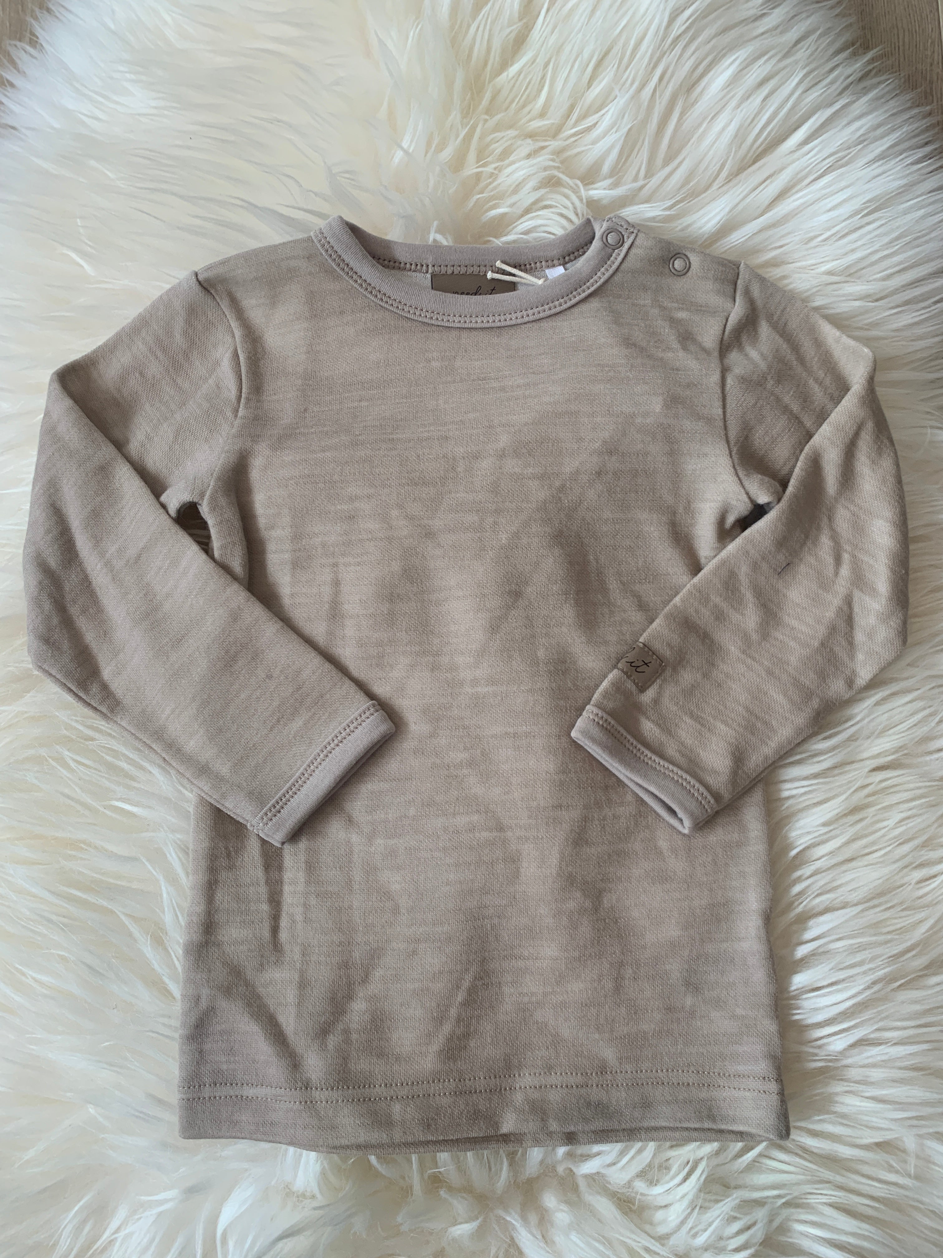Need It - Trøye i ull/bambus "Digg" Sand