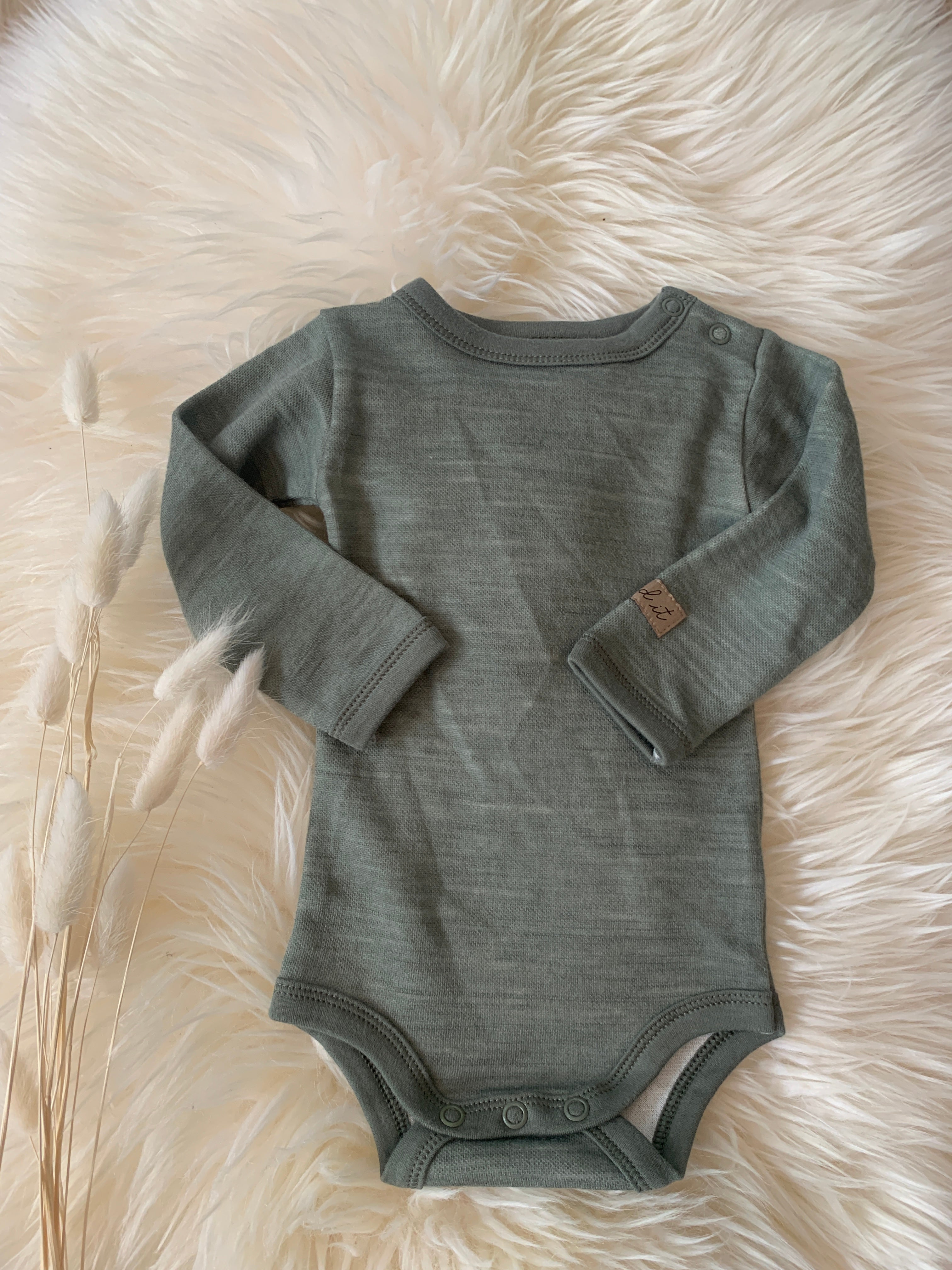 Need It - Body i ull/bambus "Digg" Skjønn Grønn