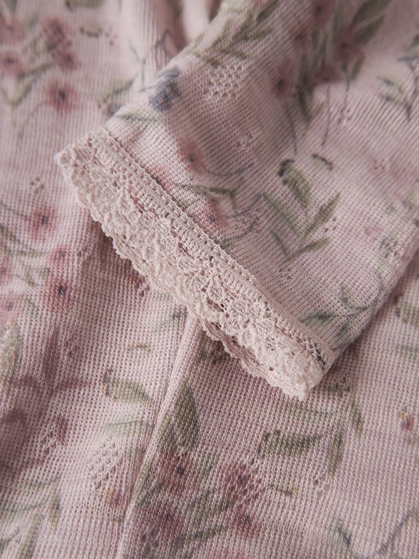 Name it - Leggings "WANG" Baby Violet Ice Blomster