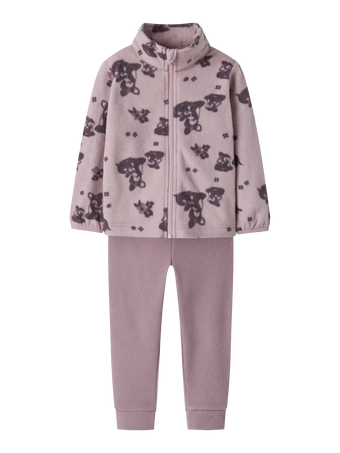 Name it - Fleecesett «SPEKTRA» Mini Violet Ice Deer