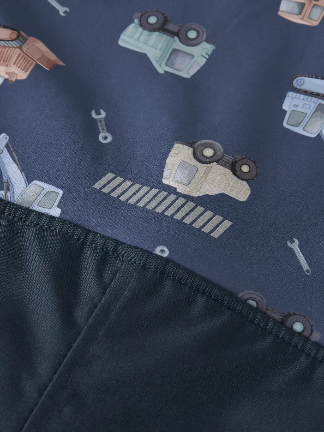 Name it Softshelldress ALFA Construction Oceana - detalj glidelås