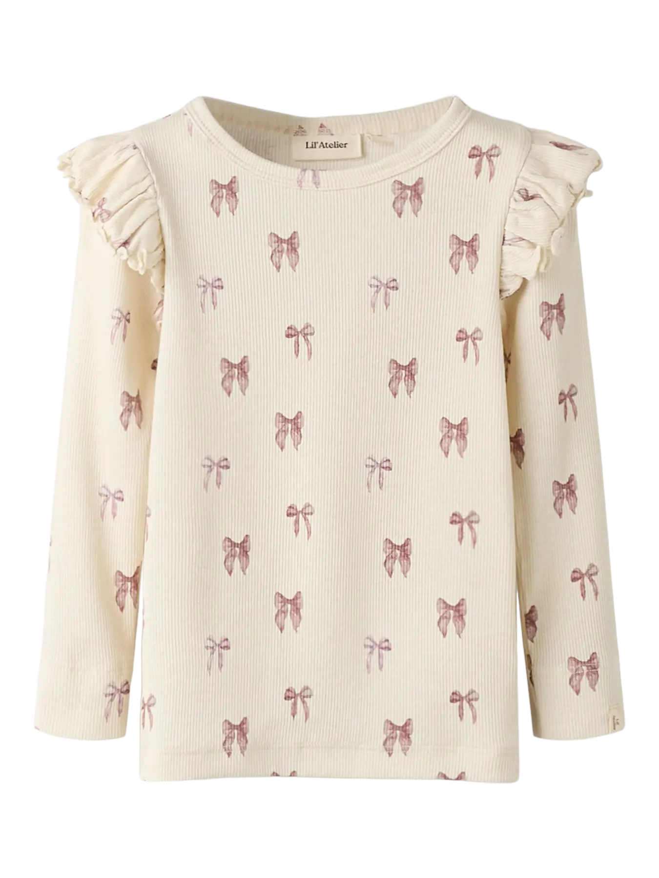 Lil`Atelier - Trøye m. rysjer GAVO Turtledove Bow