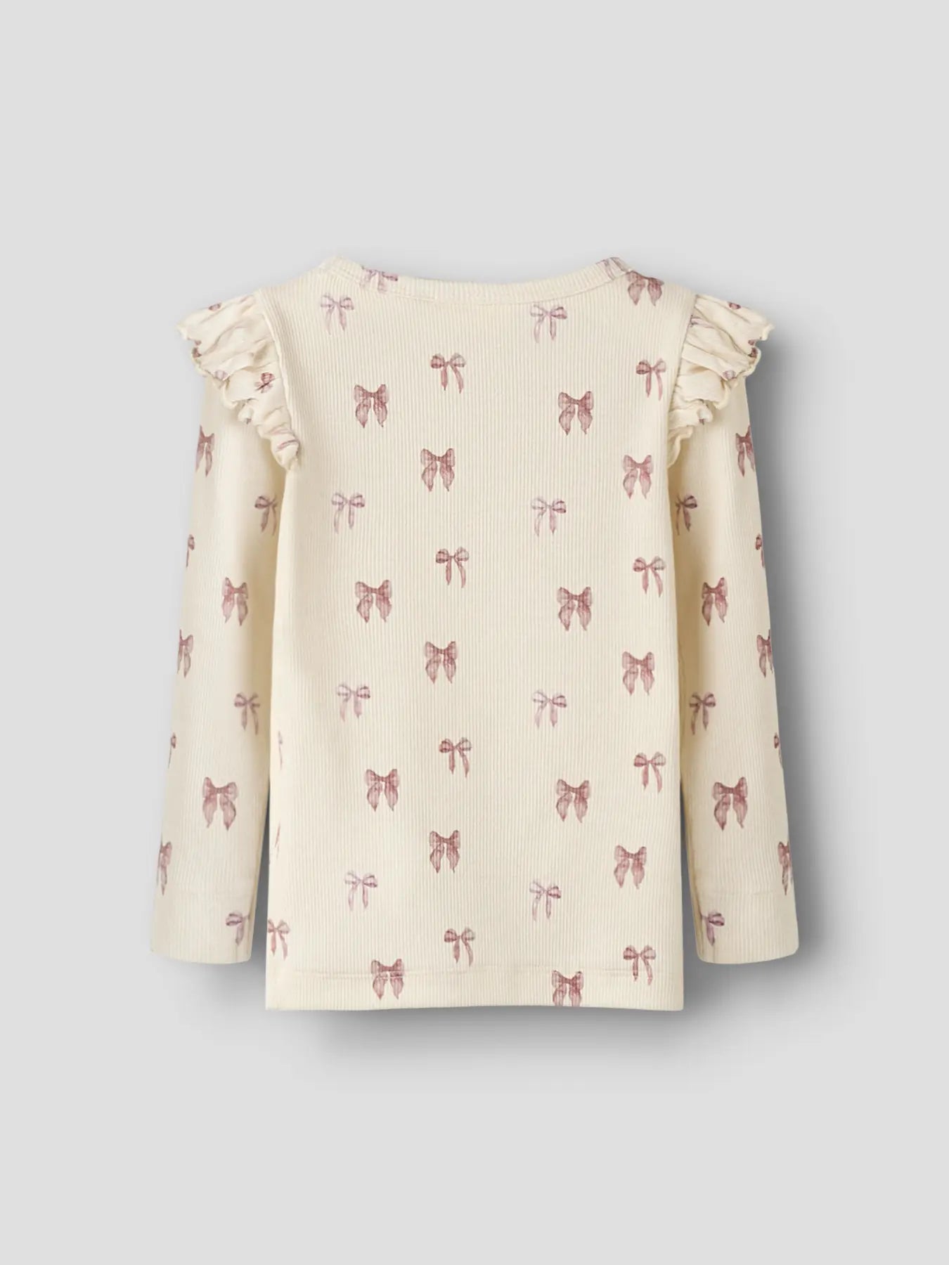 Lil`Atelier - Trøye m. rysjer GAVO Turtledove Bow