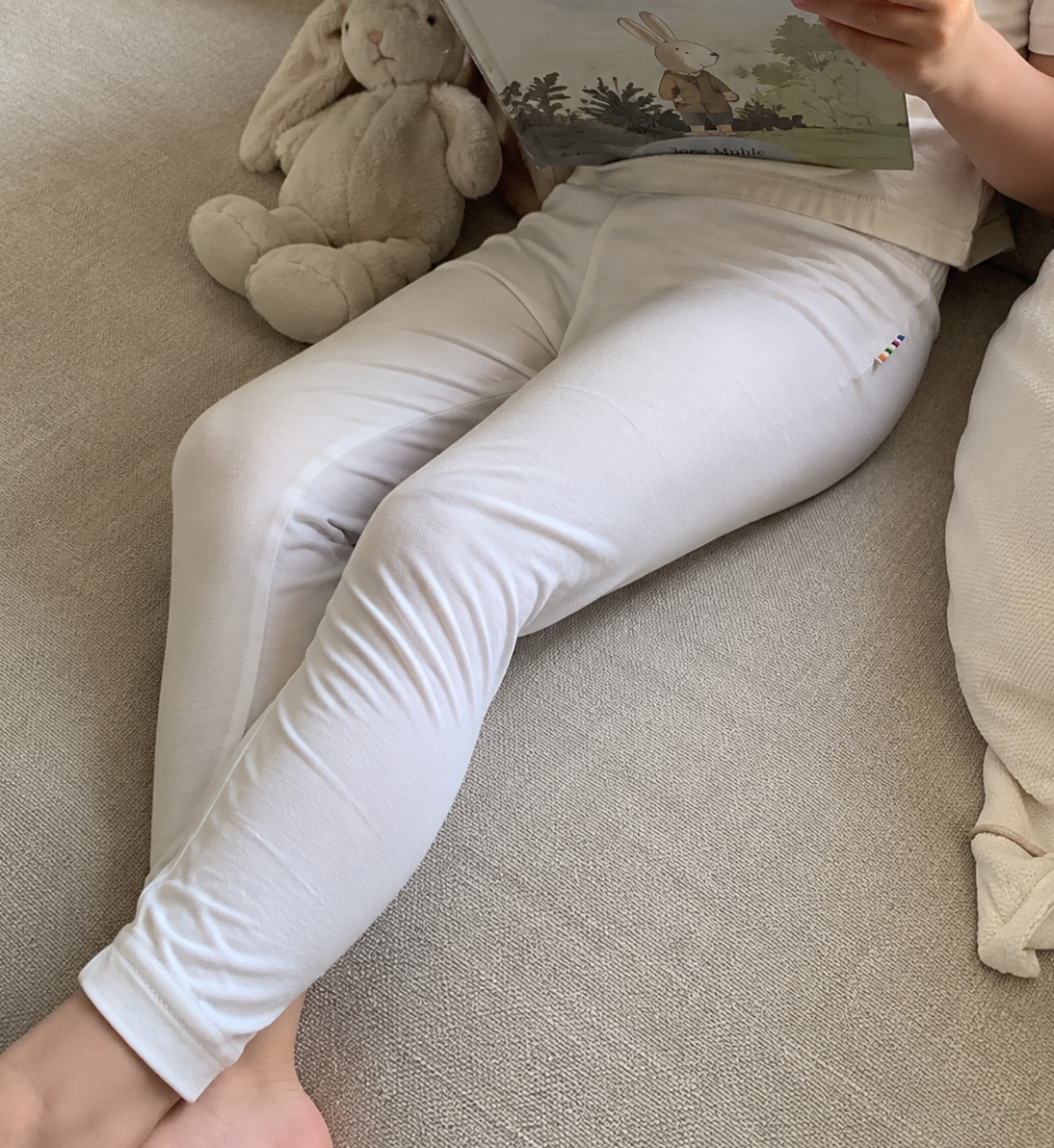 Joha - Leggings i Bambus Junior Hvit