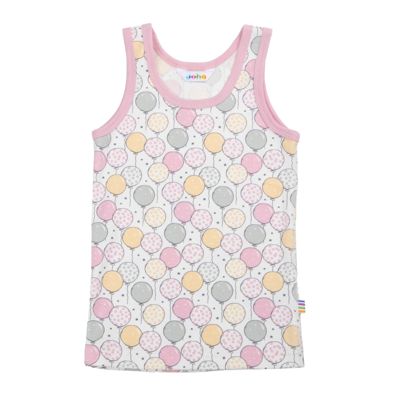 Joha - Singlet i bomull "Balloons" Rosa