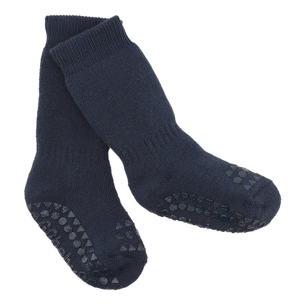 Antiskli krabbesokker i bomull 	Navy Blue