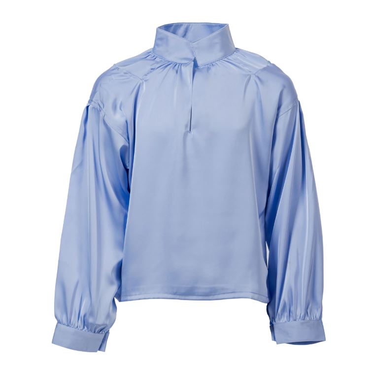 Salto - Skjorte til bunad/festdrakt Jente Lys Blå