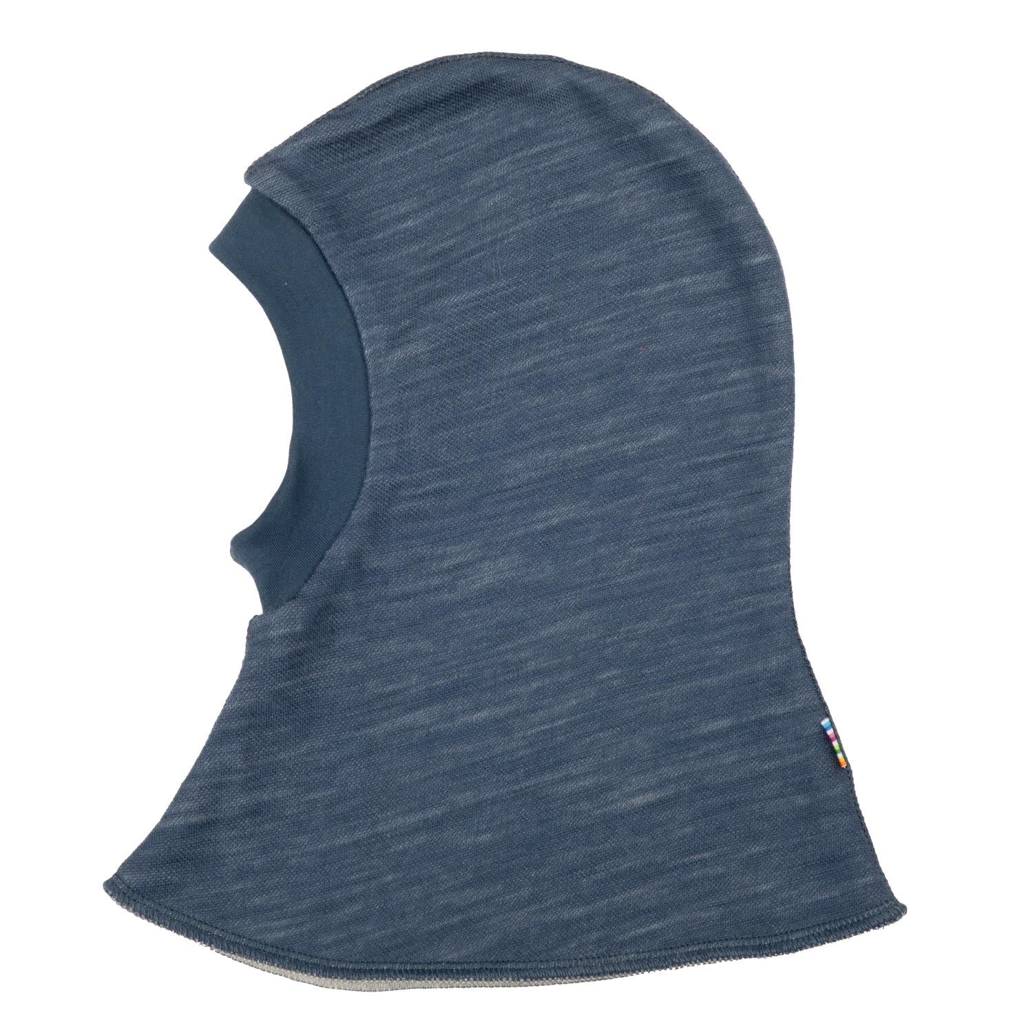 Joha - Balaclava dobbelt lag ull/bambus "Propeller" Blue