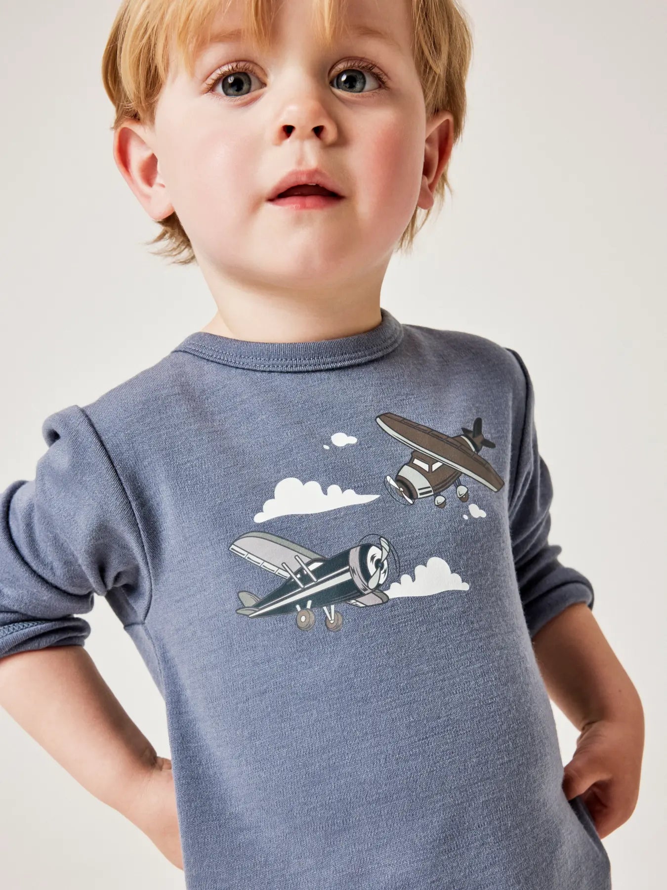 Name it - Ulltrøye «WILLITUS» Mini Folkstone Gray Fly