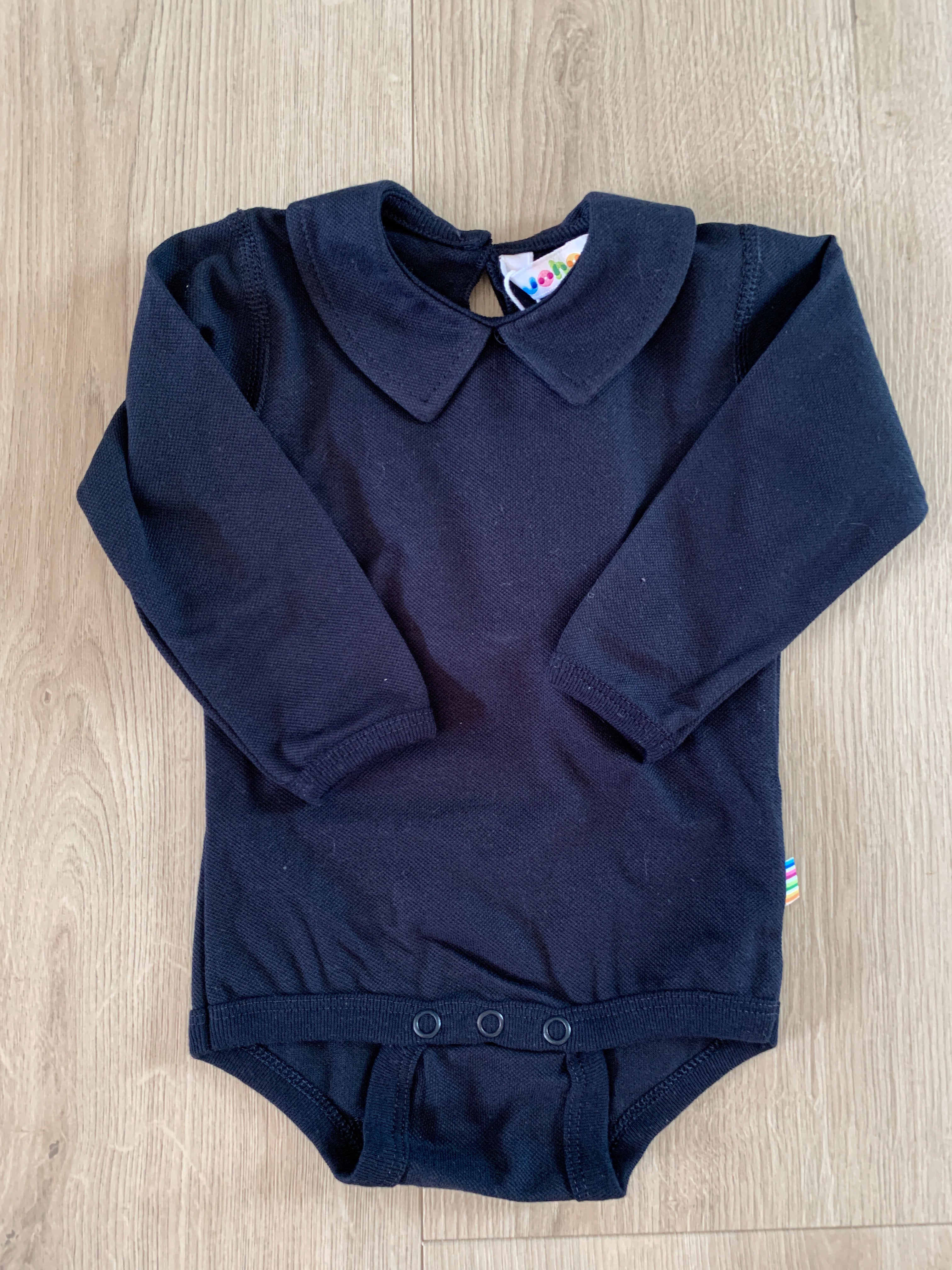 Joha - Body i bomull m. krage Navy