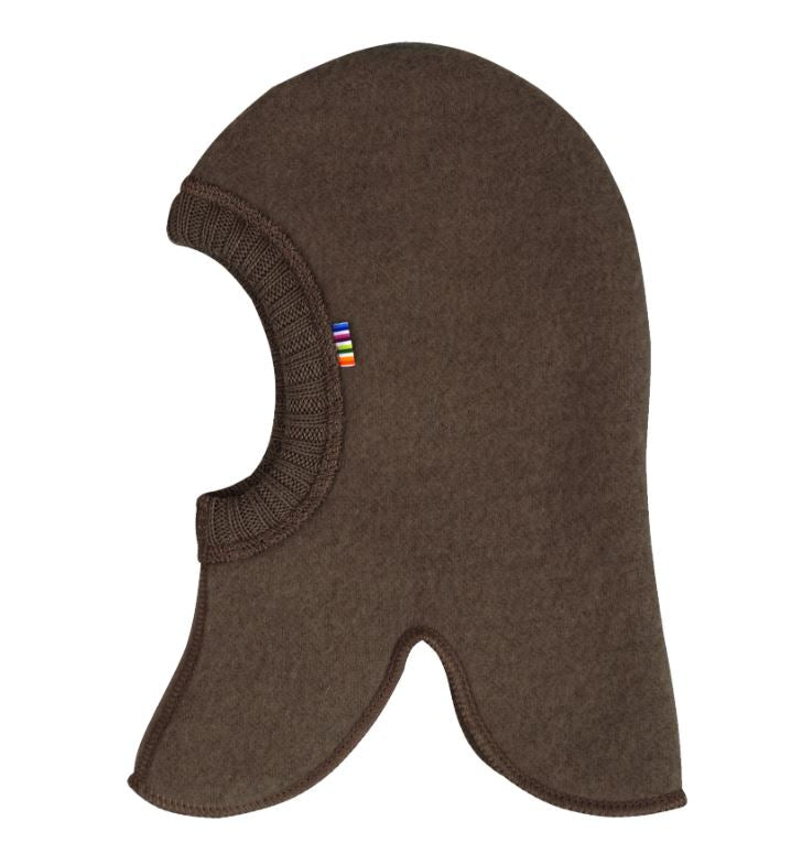 Joha - Balaclava i tykk ull "Softwool" Mørk brun