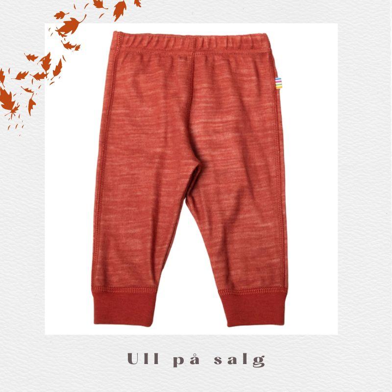 Joha - Leggings i ull/bambus "Trees" Red