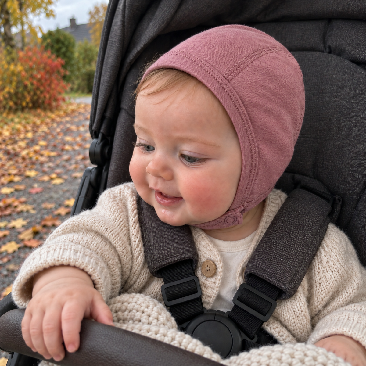Baby med Need it babylue Digg i ull/bambus, Koselig Rosa