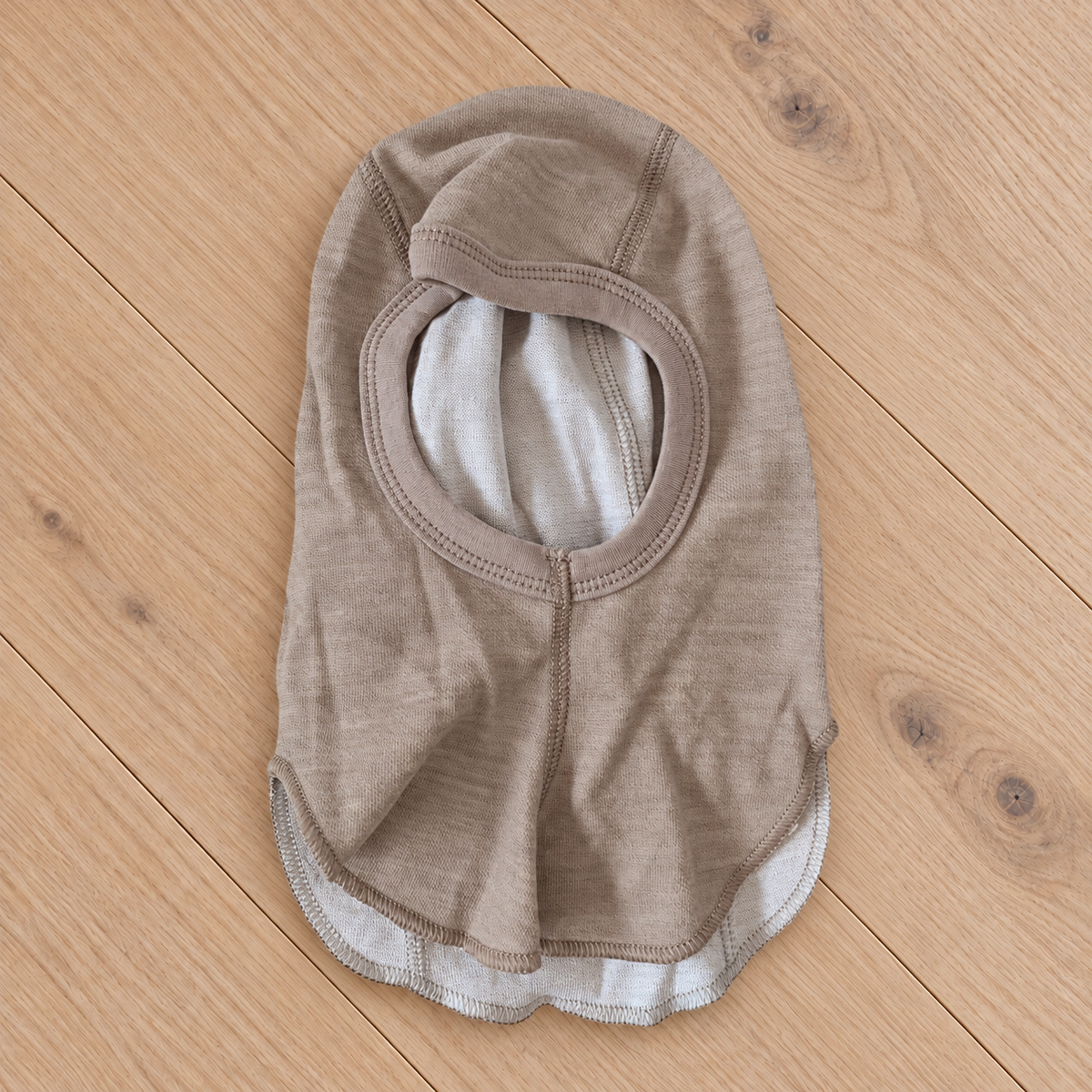 Need it balaclava Digg i ull/bambus, Sand