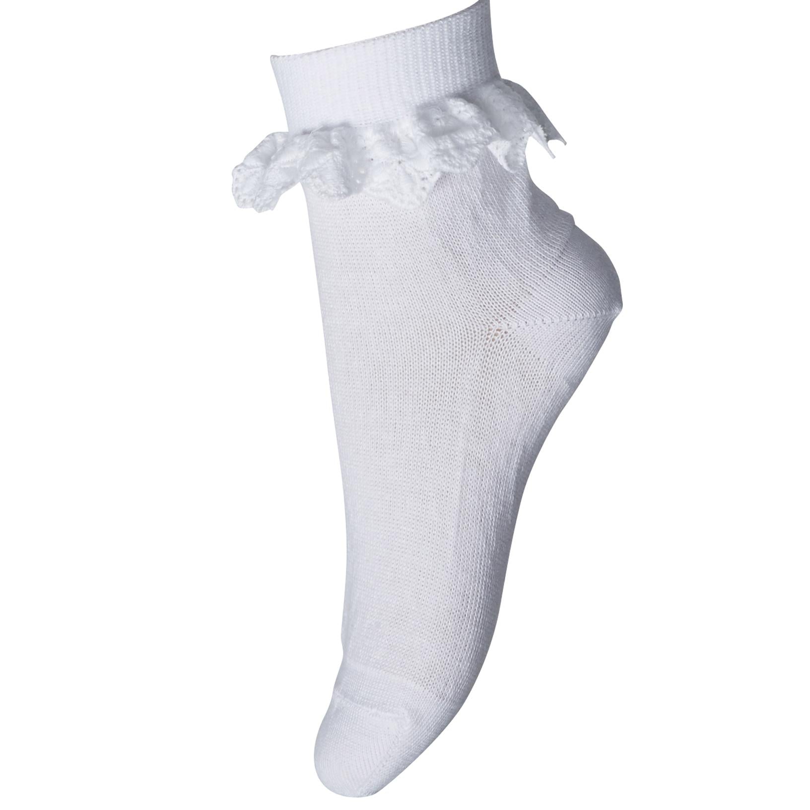 MP - Sokker i bomull "Lace" White