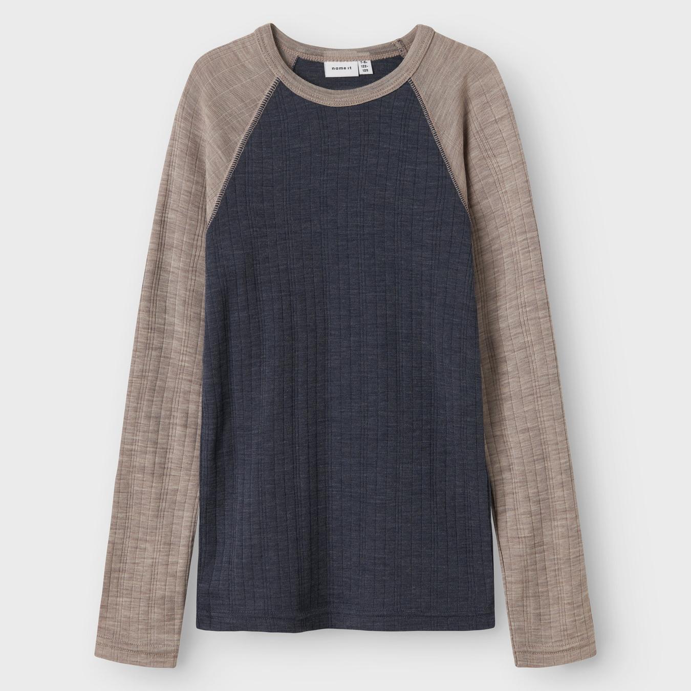 Name it - Ulltrøye "WANG" Kids Ombre Blue