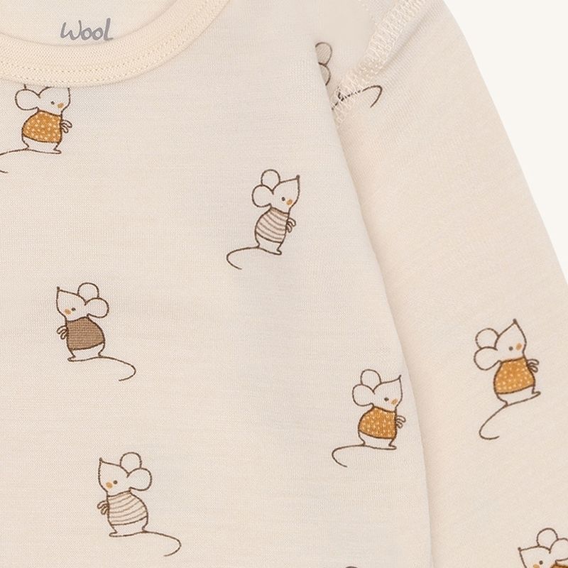 Hust and Claire - Ullbody Bo Mouse Off White