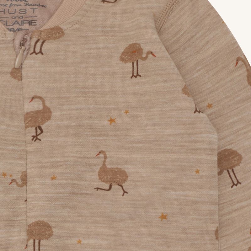 HCManu Zip Ostrich Biscuit