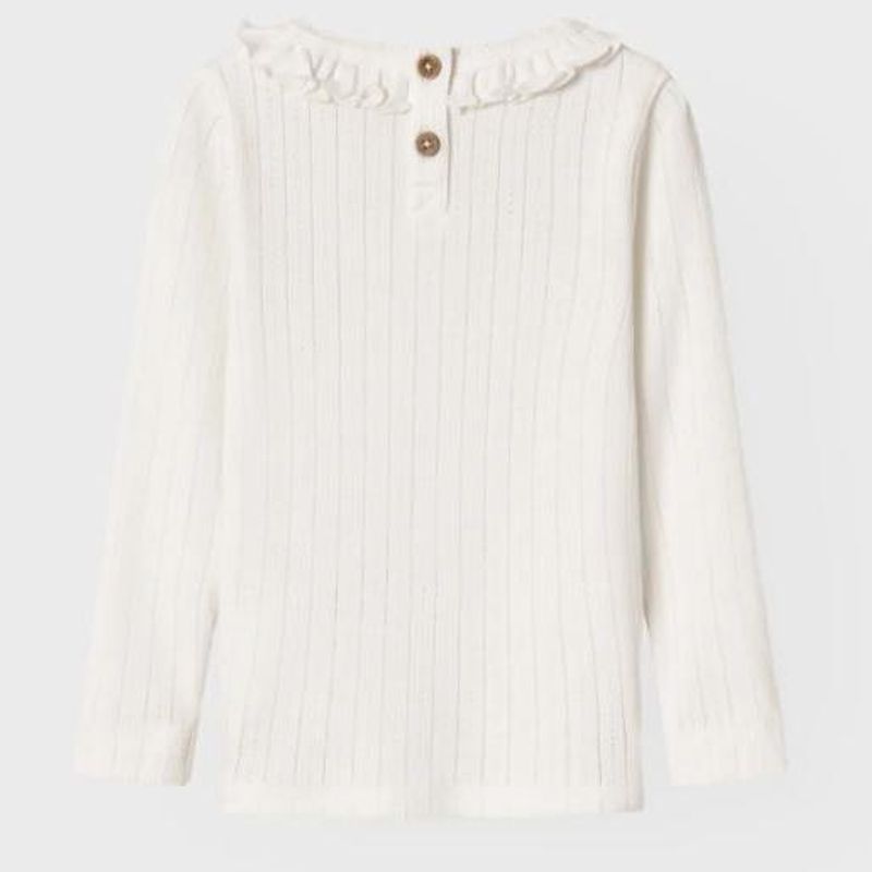Lil`Atelier - Trøye m. krage "Rachel" Coconut Milk