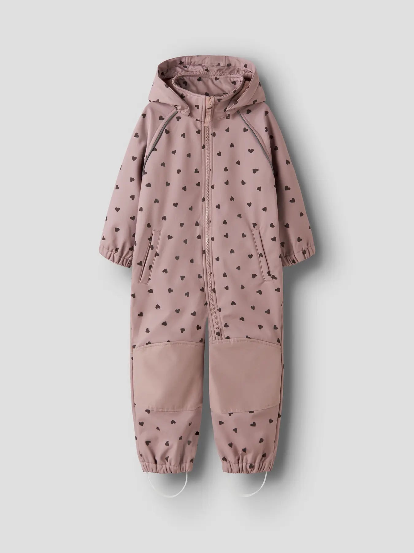 Name it Softshelldress ALFA Hearts Woodrose - bakside