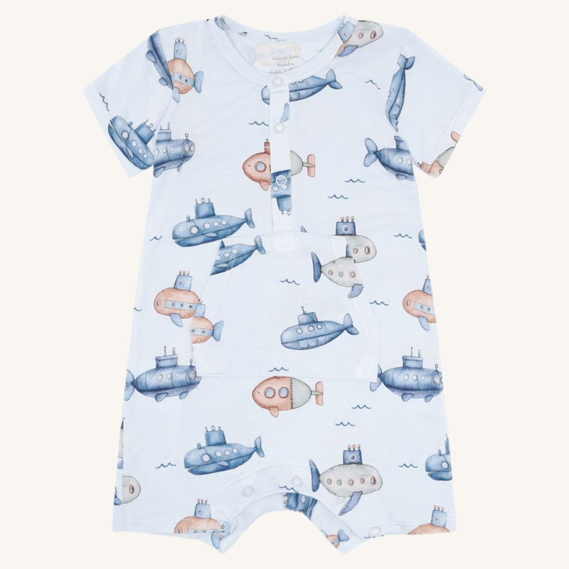 Hust and Claire - Sommersuit i bambus "Milu" Submarine Water