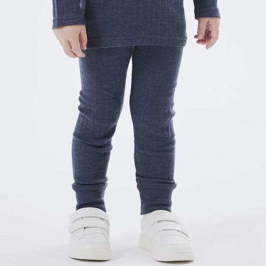 Name it - Leggings i merinoull "WANG" Mini Ombre Blue