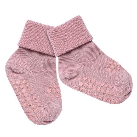 Go Baby Go krabbesokker i ull rosa – Småungene