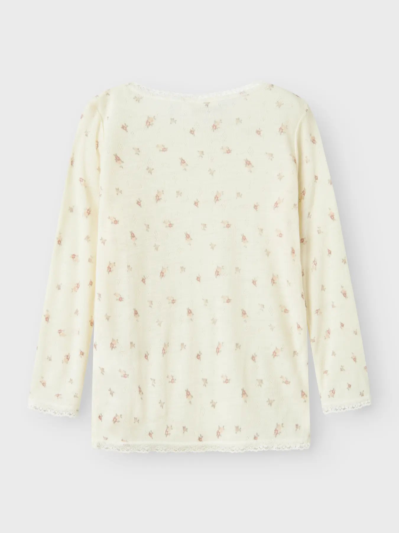 Name it - Ulltrøye WANG Mini Snow White Small flowers